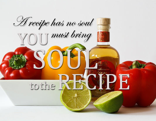 A recipe has no soul - stor magnet